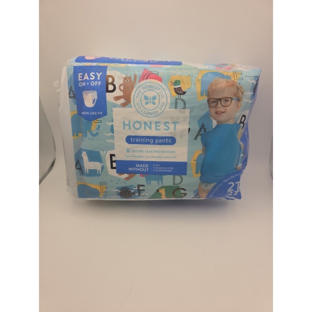 HONEST Clean Conscious Training Pants - Size 2T-3T (up to 34 lbs) - 26 Count